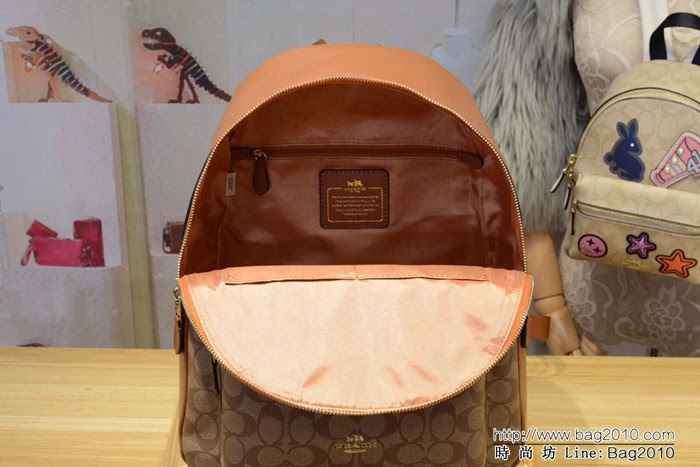 COACH蔻馳 專櫃原單 大號配頭層牛皮 雙肩包款 58314 氣質百搭款  Chz1132